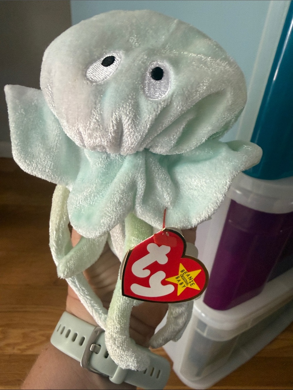 TY Beanie Baby Goochy Jellyfish Plush - new with tags